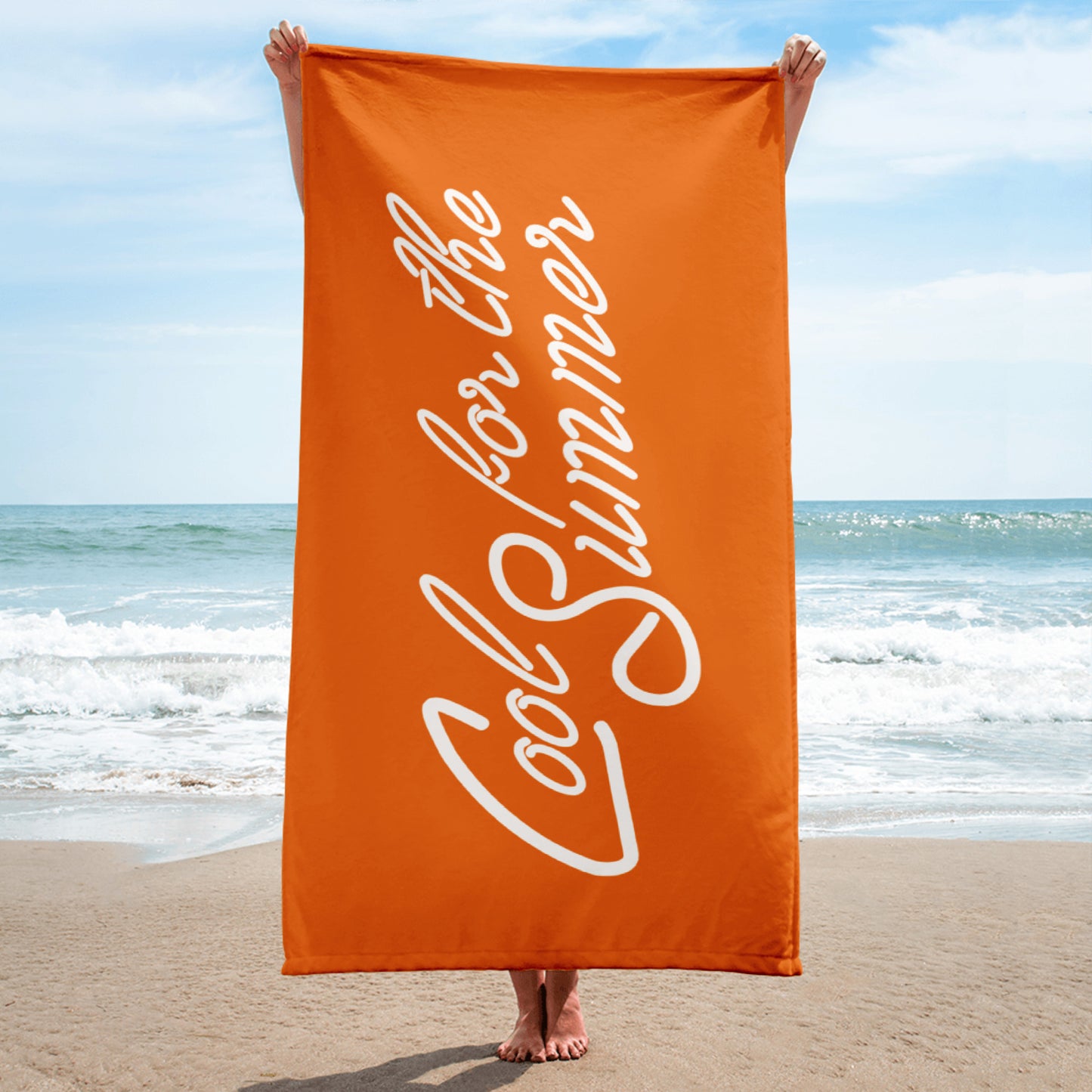 ORANGE CFTS BEACH TOWEL