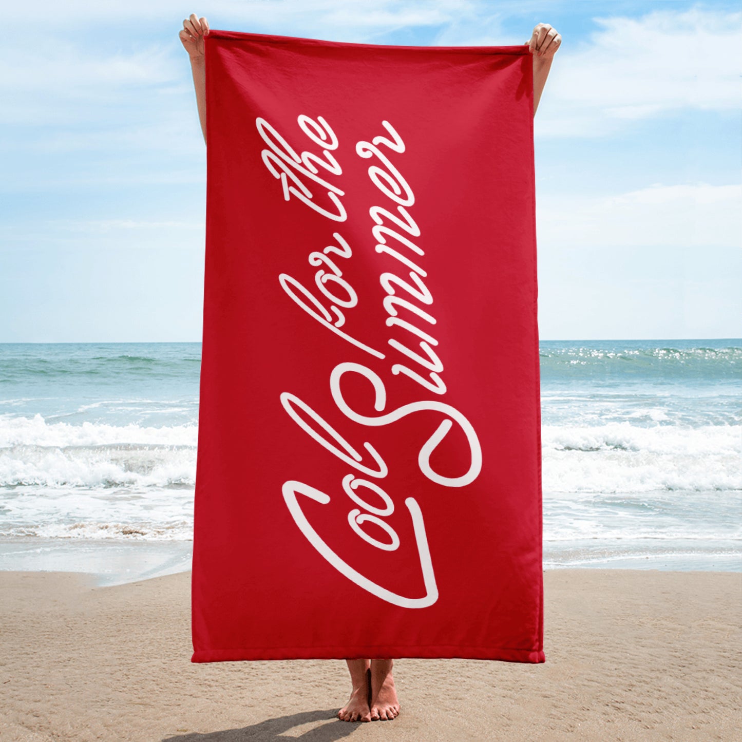 RED CFTS BEACH TOWEL
