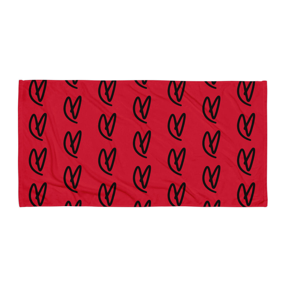 RED HEART BEACH TOWEL