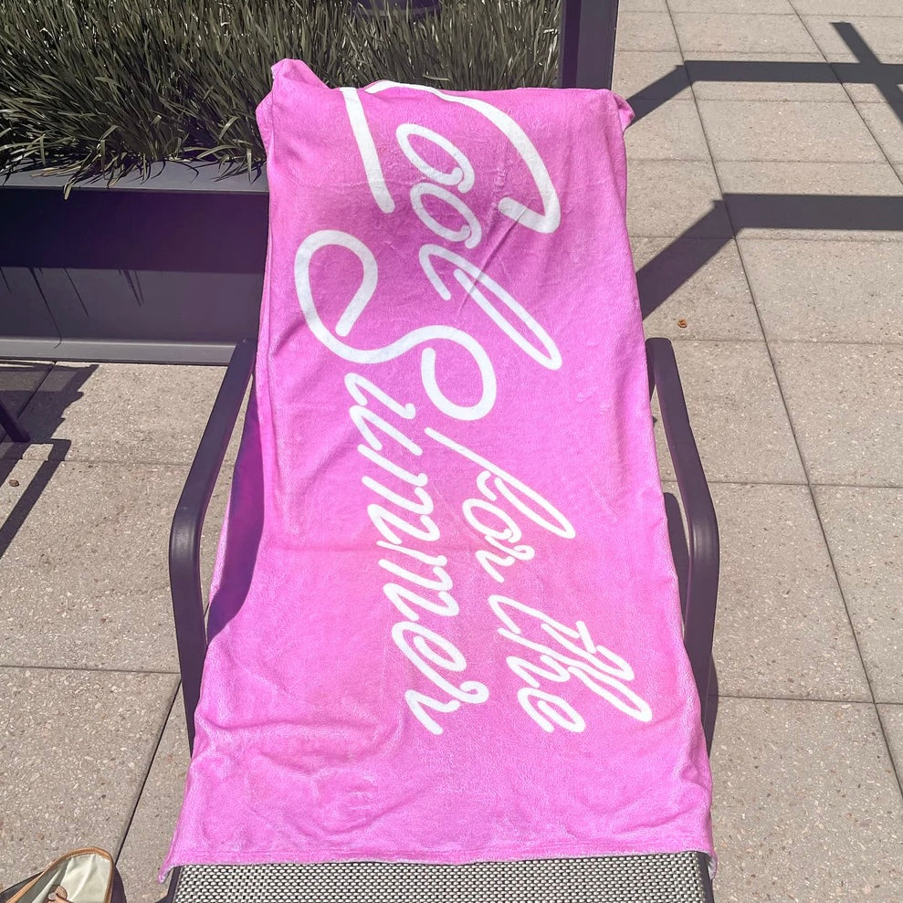 PINK CFTS BEACH TOWEL