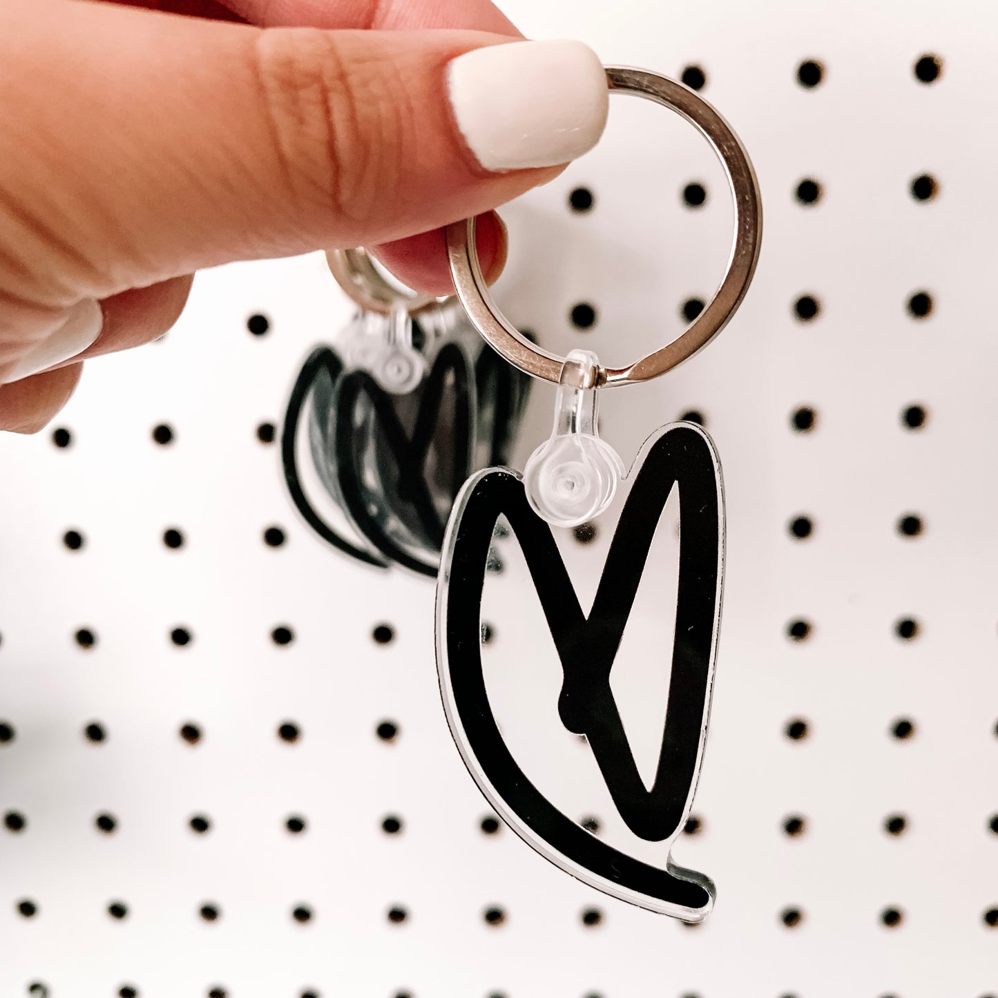 HEART KEYCHAIN (black)