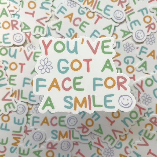FACE FOR A SMILE STICKER